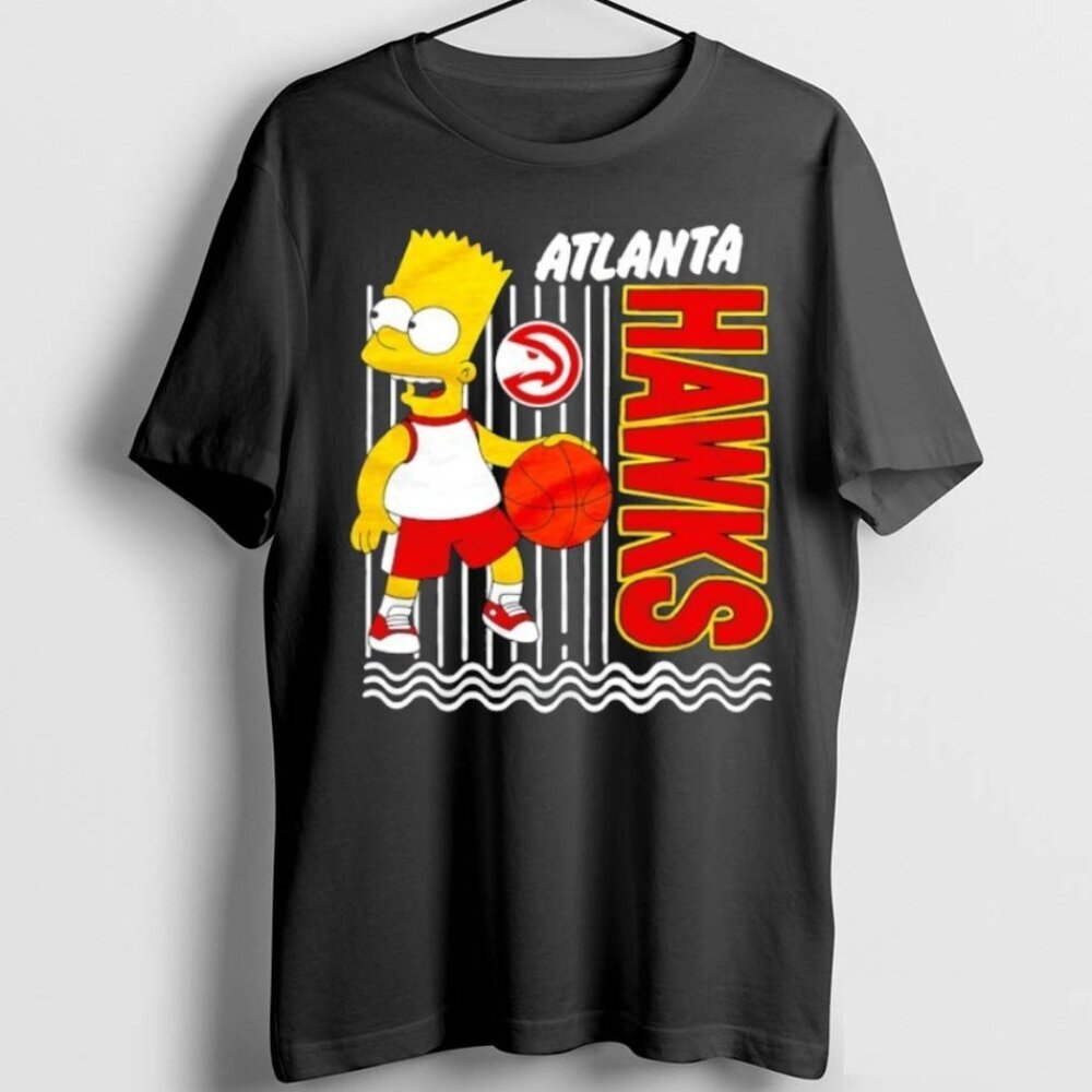 Officials Bart Simpson X Atlanta Hawks NBA Mashup Unisex T-Shirt 73
